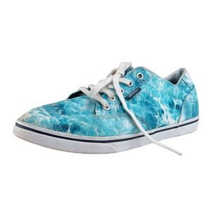 VANS Size 6.5 Sneaker Blue Fabric Medium Lace Up Women‎
